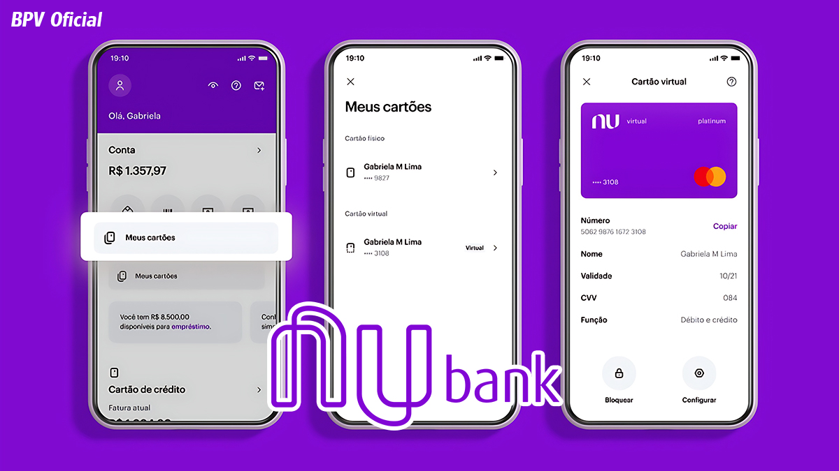 Nubank Faz o Lançamento do Cartão de Crédito Virtual que Expira em 24 horas, Aprenda Como usar! BPV