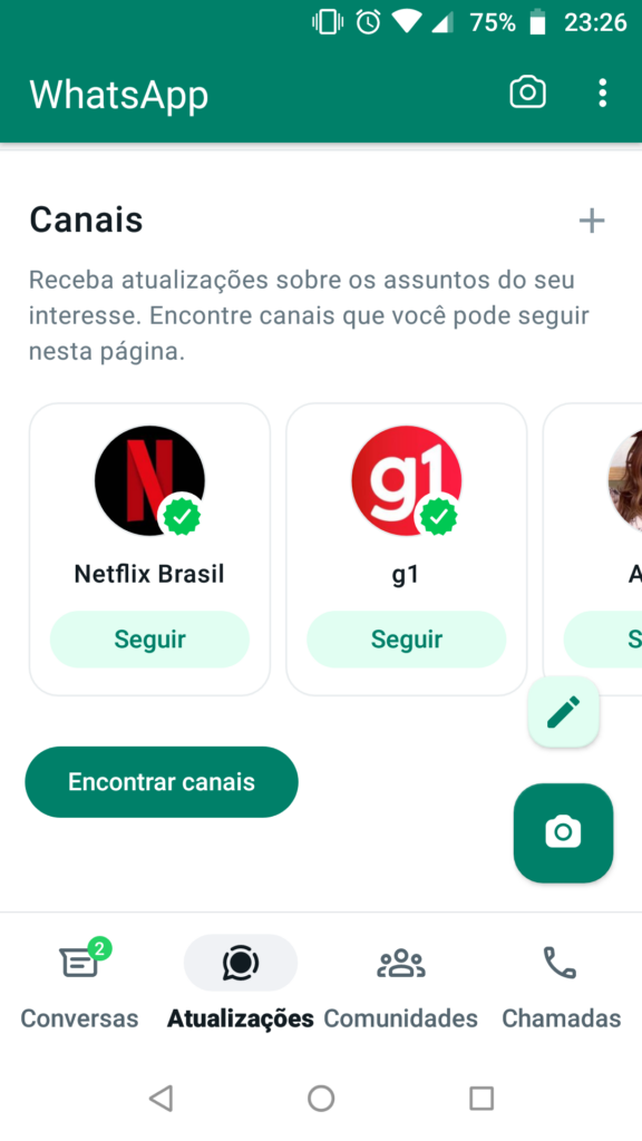 Os canais do WhatsApp mais populares do Brasil