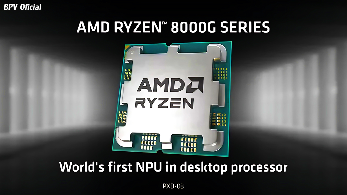 AMD Apresenta Ryzen série 8000G com Chip NPU; O Futuro com Inteligência Artificial - BPV